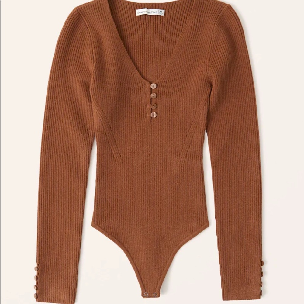 Abercrombie & Fitch, burnt orange bodysuit, XL